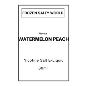 Nicotine Salts E-Liquids: Watermelon Peach - Nicotine Salt E-liquid