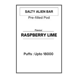 [Ice Ed] Raspberry Lime - Salty ALIEN Bar Pre-filled Pods 28.5mg/mL