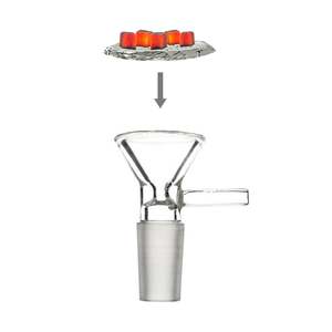Male Glass Bowl Shisha Bowl With Handle 14mm