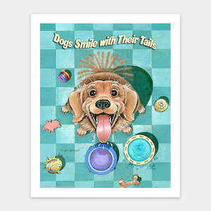 Showpiece 500 Piece Puzzle: Dogs Smile with Their Tails - 500 Piece Jigsaw Puzzle