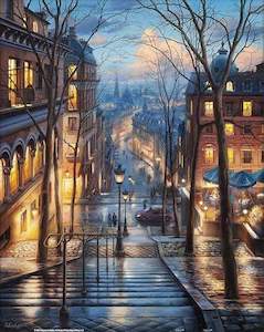 Showpiece 500 Piece Puzzle: Montmartre Spring - 500 Piece Jigsaw Puzzle