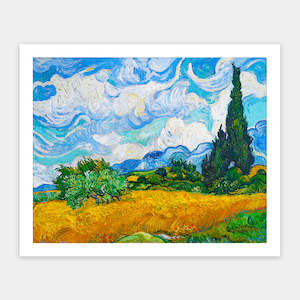 Showpiece 500 Piece Puzzle: Wheat Field with Cypresses - 500 Piece Jigsaw Puzzle