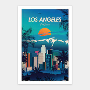Showpiece 600 Piece Puzzle: World Travel - Los Angeles - 600 Piece Jigsaw Puzzle