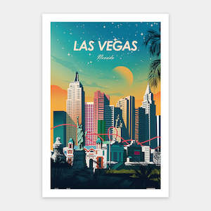 Showpiece 600 Piece Puzzle: World Travel - Las Vegas - 600 Piece Jigsaw Puzzle