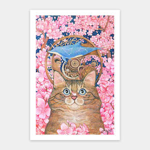 Showpiece 600 Piece Puzzle: The Whimsical World of Sakura Cat - 600 Piece Jigsaw Puzzle