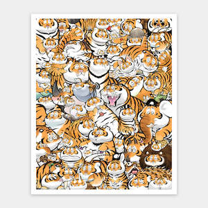 Showpiece 2000 Piece Puzzle: Thousand Faces