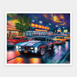 Rain on the Boulevard - 2000 Piece Jigsaw Puzzle