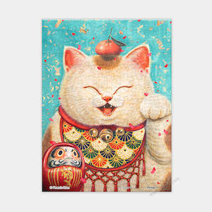 Showpiece 3000 Piece Panorama Puzzle: Maneki Neko - 150 Piece XS Jigsaw Puzzle