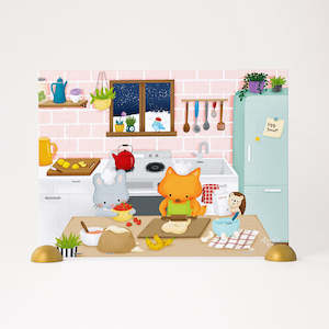 Showpiece 3000 Piece Panorama Puzzle: Happy Kitchen - 48 Piece Junior Jigsaw Puzzle
