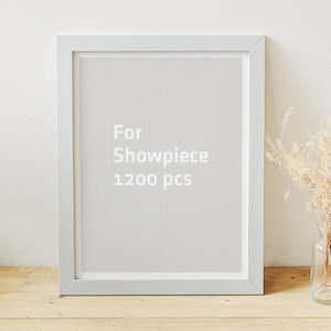 Showpiece Frame For 1200 Piece Puzzle: Cool Gray Plastic Jigsaw Puzzle Frame (1200pcs)