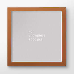 Showpiece Frame For 1600 Piece Puzzle: Rosewood Plastic Jigsaw Puzzle Frame (1600pcs)