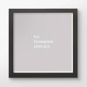 Showpiece Frame For 1600 Piece Puzzle: Dark Brown Plastic Jigsaw Puzzle Frame (1600pcs)