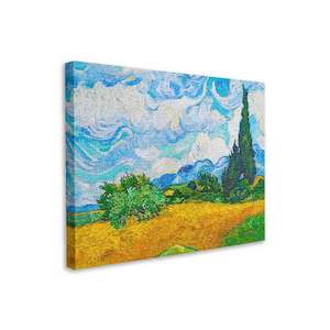 Showpiece Canvas Puzzles: Wheat Field with Cypresses - 366 Piece Jigsaw Puzzle