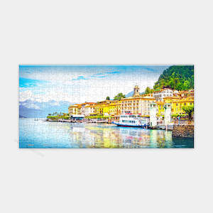 Showpiece Extra Small Puzzles: Como Lake, Italy - 253 Piece XS Jigsaw Puzzle