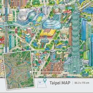Showpiece 4800 Piece Puzzles: Taipei MAP - 4800 Piece Jigsaw Puzzle
