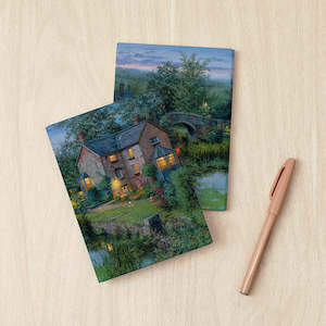 Old House by The Pond - A6 Book Cover