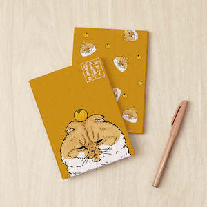 Incredible Cat World - Big Orange Tabby - A6 Book Cover