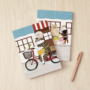 Book Case: Incredible Cat World - A Rainy Grocery Shopping Day - A5 Book Cover