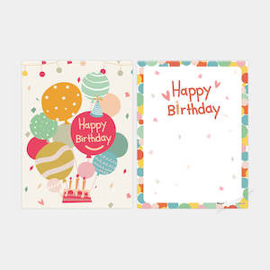Puzzle Cards: Birthday Balloons - 48 Piece Puzzle Card