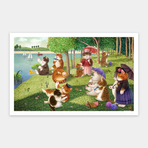 Showpiece 1000 Piece Puzzle: A Sunday Afternoon on the Island of Cat - 1000 Piece Jigsaw Puzzle