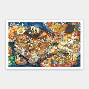 Delicious Monogatari - Night - 1000 Piece Jigsaw Puzzle