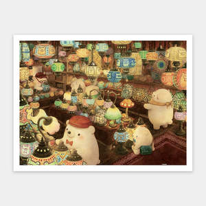 Showpiece 1200 Piece Puzzle: The Mosaic Lamp Shop - 1200 Piece Jigsaw Puzzle