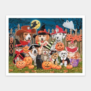 Showpiece 1200 Piece Puzzle: Halloween Mischief-Makers - 1200 Piece Jigsaw Puzzle