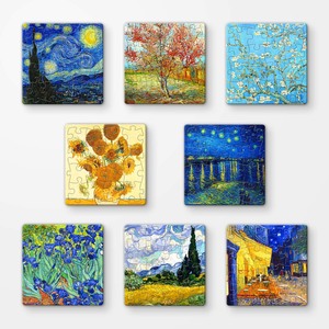 Van Gogh's Palette - 8 x 16pcs Jigsaw Puzzle Magnet Combo