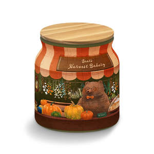 Bear's Harvest Bakery - Medium Jar Jigsaw Puzzle