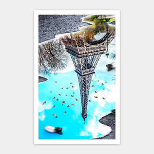 2d Puzzles: Eiffel Tower - Water Reflection Series - 1000 Piece Jigsaw Puzzle