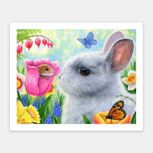 Little Friend in the Tulips - 500 Piece Jigsaw Puzzle