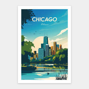 World Travel - Chicago - 600 Piece Jigsaw Puzzle