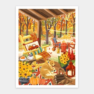 Fall Porch - 1200 Piece Jigsaw Puzzle