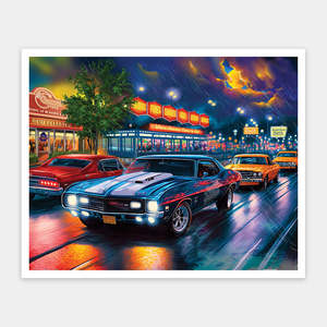Rain on the Boulevard - 2000 Piece Jigsaw Puzzle