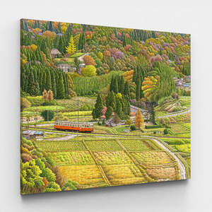 Showpiece Canvas Puzzles: Scenery of Satoyama - 2176 Piece Jigsaw Puzzle