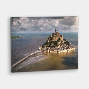 Aerial Photography - Mont Saint Michel Island, France - 366 Piece Jigsaw Puzzle