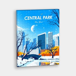 Showpiece Canvas Puzzles: Days in New York - Central Park - 366 Piece Jigsaw Puzzle