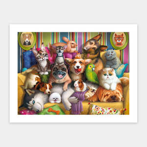 Cute Pet Portrait - 300 Piece Jigsaw Puzzle