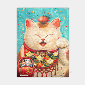 Showpiece Extra Small Puzzles: Maneki Neko - 150 Piece XS Jigsaw Puzzle