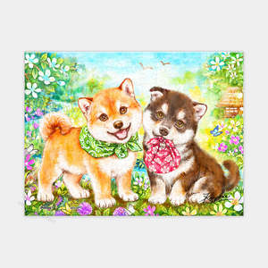 Shiba Puppies' First Errand - 150 Piece XS Jigsaw Puzzle