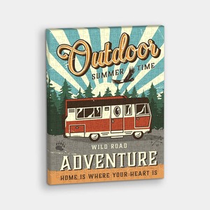 Sale: Retro Poster - Camper Van - 366 Piece Jigsaw Puzzle