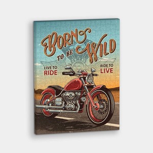 Retro Poster - Born to be Wild - 366 Piece Jigsaw Puzzle