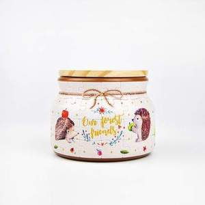 Hedgehog and Apple - Small Jar Jigsaw Puzzle