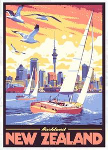 New Zealand: Auckland, New Zealand - 1200 Piece Jigsaw Puzzle