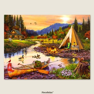 Golden Haven Camp - 1008 Piece Jigsaw Puzzle