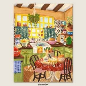 Green Kitchen Sunlight Jigsaw Puzzle - 1008 Pieces
