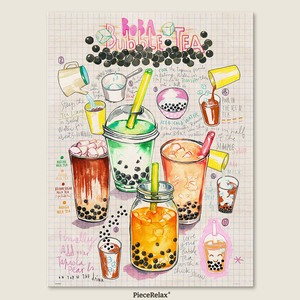 Bubble Tea 1008 Piece Jigsaw Puzzle for Relaxing Fun