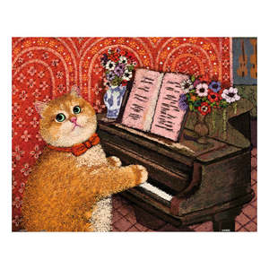Cat at the Piano - Showpiece 500 Pieces [H4131]