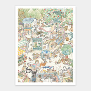 Follow the animals to explore the market - Showpiece 1200 Pieces [H3276]