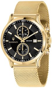 Watch: Maserati Epoca 42mm Gold Mesh Men's Watch R8873618007